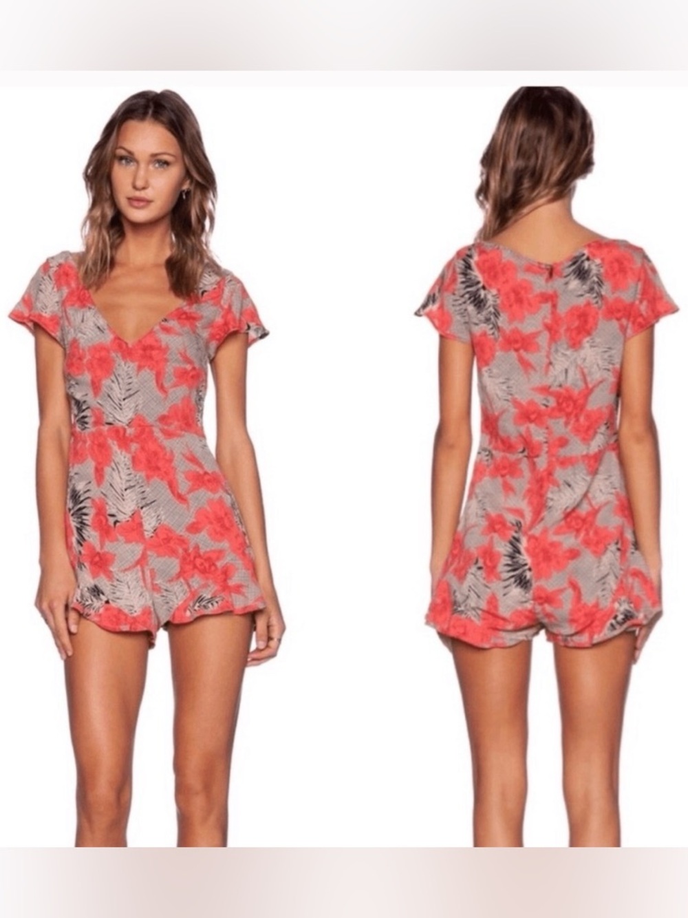 For Love & Lemons Mai Tai Floral Romper